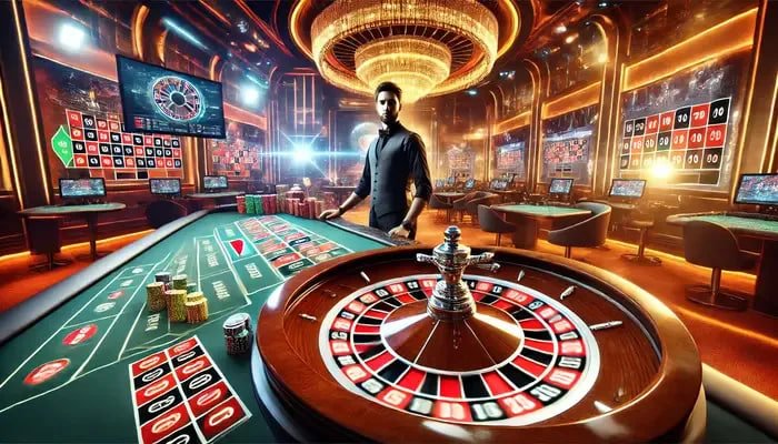 Studio kasino langsung Quickspin dengan dealer profesional dan multi-kamera